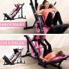 RitFit Leg Press Hack Squat Machine, Professional Adjustable Leg Press Machine for Home Gym with Linear Bearing, Specialty Hack Squat Machine for Full Lower Body Workout with Weight Storage Posts(Pink)