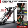 RitFit Leg Press Hack Squat Machine, Professional Adjustable Leg Press Machine for Home Gym with Linear Bearing, Specialty Hack Squat Machine for Full Lower Body Workout with Weight Storage Posts(Black)