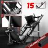 RitFit Leg Press Hack Squat Machine, Professional Adjustable Leg Press Machine for Home Gym with Linear Bearing, Specialty Hack Squat Machine for Full Lower Body Workout with Weight Storage Posts(Black)