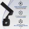 RitFit Lifting Wraps, Wrist Straps for Weightlifting, Wrist Support for Working Out, Bodybuilding, MMA, Powerlifting, Strength Training, Men & Women(BLACK)