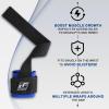 RitFit Lifting Wraps, Wrist Straps for Weightlifting, Wrist Support for Working Out, Bodybuilding, MMA, Powerlifting, Strength Training, Men & Women(BLUE)