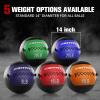 RitFit Medicine Ball / weight ball / Soft Medicine Ball / Wall Medicine Ball / Soft Wall Ball / Wall Ball set/ Medicine Balls for Exercise and Conditioning Workouts, Fitness Gym Equipment for Core Training and Cross Training (5/10/15/20/25/30 lbs)(GREEN(20.0 pounds))
