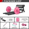 RitFit Multi-Function Hip Thrust Machine Bench Platform HTM-800, 800lbs Capacity Booty Workout Equipment with Thick Back Pad, Barbell Hip Thrust Cover and Band Pegs, for Glute Training Home Gym