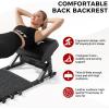 RitFit Multi-Function Hip Thrust Machine Bench Platform HTM-800, 800lbs Capacity Booty Workout Equipment with Thick Back Pad, Barbell Hip Thrust Cover and Band Pegs, for Glute Training Home Gym