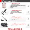 RitFit PPC01 Power Cage 1000LB Capacity and Packages with Optional Basic Power Rack, Weight Bench, Barbell Set with Olympic Barbell, DIY LAT Pull Down Pulley System, for Garage & Home Gym