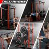 RitFit PPC01 Power Cage 1000LB Capacity and Packages with Optional Basic Power Rack, Weight Bench, Barbell Set with Olympic Barbell, DIY LAT Pull Down Pulley System, for Garage & Home Gym