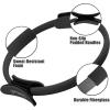 RitFit Pilates Ring Circle – 14 Inch Magic Fitness Circle for Toning Inner & Outer Thighs, Bonus Workout Guide Included(Black)