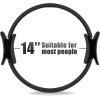 RitFit Pilates Ring Circle – 14 Inch Magic Fitness Circle for Toning Inner & Outer Thighs, Bonus Workout Guide Included(Black)