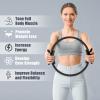 RitFit Pilates Ring Circle – 14 Inch Magic Fitness Circle for Toning Inner & Outer Thighs, Bonus Workout Guide Included(Black)
