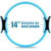 RitFit Pilates Ring Circle – 14 Inch Magic Fitness Circle for Toning Inner & Outer Thighs, Bonus Workout Guide Included(Blue)
