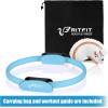 RitFit Pilates Ring Circle – 14 Inch Magic Fitness Circle for Toning Inner & Outer Thighs, Bonus Workout Guide Included(Blue)