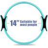 RitFit Pilates Ring Circle – 14 Inch Magic Fitness Circle for Toning Inner & Outer Thighs, Bonus Workout Guide Included(Cyan)