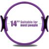 RitFit Pilates Ring Circle – 14 Inch Magic Fitness Circle for Toning Inner & Outer Thighs, Bonus Workout Guide Included(Purple)