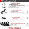 RitFit Smith Machine Power Rack with LAT-Pull Down System, Landmine, Barbell Bar, Plate Storage Pegs and More Training Attachment