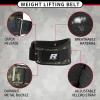 RitFit Weight Lifting Belt – Great for Squats, Lunges, Deadlift, Thrusters – Men and Women – 6 Inch Black/Camouflage(Camo)