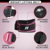 RitFit Weight Lifting Belt – Great for Squats, Lunges, Deadlift, Thrusters – Men and Women – 6 Inch Black/Camouflage(Pink)