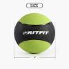 RitFit Weighted Medicine Ball – Non-Slip Rubber Shell & Dual Texture Grip – Workout Exercise Ball for Core Strength, Balance Training, Coordination Fitness – Multiple Weights & Colors(6lb+8lb+10lb+12lb)