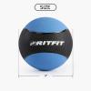 RitFit Weighted Medicine Ball – Non-Slip Rubber Shell & Dual Texture Grip – Workout Exercise Ball for Core Strength, Balance Training, Coordination Fitness – Multiple Weights & Colors(6lb+8lb+10lb)