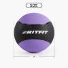 RitFit Weighted Medicine Ball – Non-Slip Rubber Shell & Dual Texture Grip – Workout Exercise Ball for Core Strength, Balance Training, Coordination Fitness – Multiple Weights & Colors(6lb+8lb+10lb)