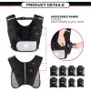 RitFit Weighted Vest, 4lb/8lb/10lb/12lb/15lb/20lb Weight Vest with Reflective Stripes, Weight Vest Adjustable for Women and Men Workout, Strength Training, Running, Fitness, Jogging, Walking(Adjustable 9-20LB)