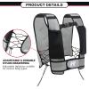 RitFit Weighted Vest, 4lb/8lb/10lb/12lb/15lb/20lb Weight Vest with Reflective Stripes, Weight Vest Adjustable for Women and Men Workout, Strength Training, Running, Fitness, Jogging, Walking(15LB)
