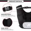 RitFit Weighted Vest, 4lb/8lb/10lb/12lb/15lb/20lb Weight Vest with Reflective Stripes, Weight Vest Adjustable for Women and Men Workout, Strength Training, Running, Fitness, Jogging, Walking(Adjustable 9-20LB)