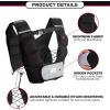 RitFit Weighted Vest, 4lb/8lb/10lb/12lb/15lb/20lb Weight Vest with Reflective Stripes, Weight Vest Adjustable for Women and Men Workout, Strength Training, Running, Fitness, Jogging, Walking(Adjustable 9-20LB)
