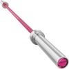 RITFIT 7FT Olympic Barbell for Strength and Weightlifting Training – 2 Inch Olympic Bar for Squat, Deadlift, Bench Press, Curl, Overhead Press – 600lbs/1000lbs/1200lbs Capacity(Sliver/Pink)