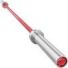 RITFIT 7FT Olympic Barbell for Strength and Weightlifting Training – 2 Inch Olympic Bar for Squat, Deadlift, Bench Press, Curl, Overhead Press – 600lbs/1000lbs/1200lbs Capacity(Sliver/Red)