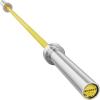 RITFIT 7FT Olympic Barbell for Strength and Weightlifting Training – 2 Inch Olympic Bar for Squat, Deadlift, Bench Press, Curl, Overhead Press – 600lbs/1000lbs/1200lbs Capacity(Sliver/Yellow)