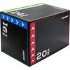 RitFit 3 in 1 Extra Firm Soft Plyo Box Foam Plyometric Box-30”x24”x20”-20″x18″x16″ Heavy Duty High Density Foam Jumping Box 3 Sizes with PVC Cover,Platform for Home Gym Fitness, 440lb Weight Capacity(MEDIUM-A)