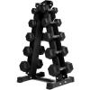 RitFit 5-650 LBS PVC Encased Hex Dumbbell Sets with Optional Rack for Home Gym, Hand weight with Chrome Handle for Strength Training, Workouts((5+10+15+25+35) 180LBS SET)