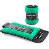 RitFit Ankle Wrist Weights (1 Pair) 1 1.5 2 3 4 5 LB Each with Fully Adjustable Strap for Arm, Hand & Leg – Best for Walking, Jogging, Gymnastics, Aerobics(Green-2LB)