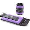 RitFit Ankle Wrist Weights (1 Pair) 1 1.5 2 3 4 5 LB Each with Fully Adjustable Strap for Arm, Hand & Leg – Best for Walking, Jogging, Gymnastics, Aerobics(Purple-1.5LB)