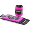 RitFit Ankle Wrist Weights (1 Pair) 1 1.5 2 3 4 5 LB Each with Fully Adjustable Strap for Arm, Hand & Leg – Best for Walking, Jogging, Gymnastics, Aerobics(Red-1LB)