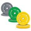 RitFit Color Coded Olympic Bumper Plate for Barbell – 2-Inch Weight Plates With Steel Insert, Rubber Weights for Strength Training in Home Gym(140 Set)