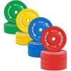 RitFit Color Coded Olympic Bumper Plate for Barbell – 2-Inch Weight Plates With Steel Insert, Rubber Weights for Strength Training in Home Gym(640 Set)