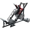 RitFit Leg Press Hack Squat Machine, Professional Adjustable Leg Press Machine for Home Gym with Linear Bearing, Specialty Hack Squat Machine for Full Lower Body Workout with Weight Storage Posts(Red)