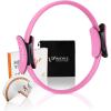 RitFit Pilates Ring Circle – 14 Inch Magic Fitness Circle for Toning Inner & Outer Thighs, Bonus Workout Guide Included(Pink)