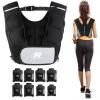 RitFit Weighted Vest, 4lb/8lb/10lb/12lb/15lb/20lb Weight Vest with Reflective Stripes, Weight Vest Adjustable for Women and Men Workout, Strength Training, Running, Fitness, Jogging, Walking(Adjustable 9-20LB)