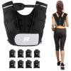 imageRitFit Weighted Vest 4lb8lb10lb12lb15lb20lb Weight Vest with Reflective Stripes Weight Vest Adjustable for Women and Men Workout Strength Training Running Fitness Jogging WalkingAdjustable 412LB