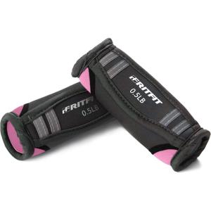 RitFit Soft Hand Weights Set – 0.5/0.75/1/1.5/2 LBS (1 Pair) Walking Dumbbell for Women & Men with Reflective Straps – Jogging, Running, Physical Therapy, Aerobics – Pink Orange Blue Grey Black(Pink – 0.5lb each (1 lb pair))