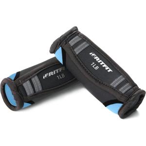 RitFit Soft Hand Weights Set – 0.5/0.75/1/1.5/2 LBS (1 Pair) Walking Dumbbell for Women & Men with Reflective Straps – Jogging, Running, Physical Therapy, Aerobics – Pink Orange Blue Grey Black(Blue – 1lb each (2 lb pair))