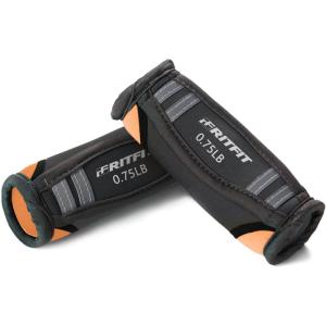 RitFit Soft Hand Weights Set – 0.5/0.75/1/1.5/2 LBS (1 Pair) Walking Dumbbell for Women & Men with Reflective Straps – Jogging, Running, Physical Therapy, Aerobics – Pink Orange Blue Grey Black(Orange – 0.75lb each（1.5lb pair))