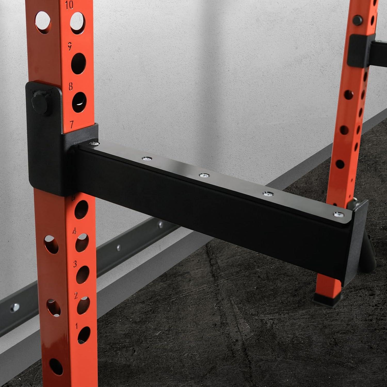 imageRitFit Spotter Arms Power Cage Attachment Squat Rack Safety Bars for 236 x 236 Power Rack Safety Squat Bar Attachment for Home Gym