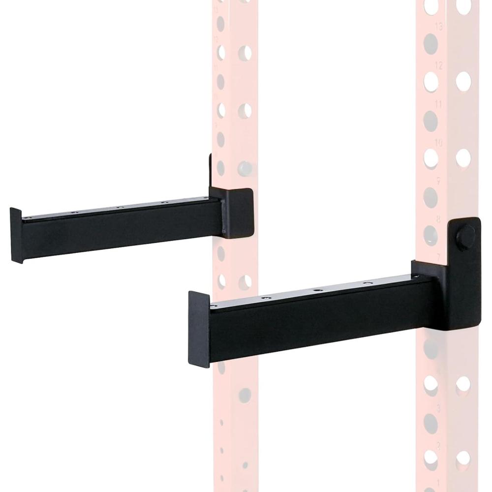 imageRitFit Spotter Arms Power Cage Attachment Squat Rack Safety Bars for 236 x 236 Power Rack Safety Squat Bar Attachment for Home Gym