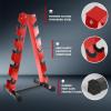 RitFit 250LB/300LB Rubber Hex Dumbbell Sets with Weights Rack, Multiple Color Choices Available, Great Gym Equipment for Home, Strength Training, Workouts(Red)