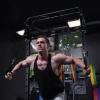 RitFit Multi-Function Power Cage with Adjustable Cable Crossover System,1000LBS Capacity Squat Rack, Full Home Gym Workout with J-Hook, Landmine and Other Attachments (2023 Version PPC03)-Black