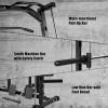 RitFit Smith Machine Power Rack with LAT-Pull Down System, Landmine, Barbell Bar, Plate Storage Pegs and More Training Attachment(Smith Machine 1.0)