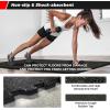 RITFIT 1/2 inch Thick Rubber Top Exercise Puzzle Mat High Density EVA Foam Gym Floor Mats Interlocking Tiles for Heavy Home Workout Gym Exercise Equipment – 24 “x 24”, 6Pcs, Black
